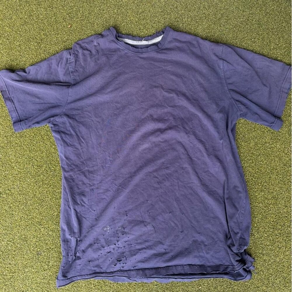 Unbranded Men's Navy and Blue T-shirt